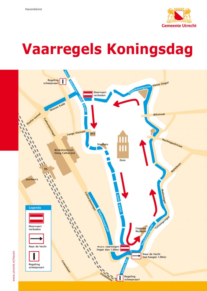 Koningsdag Vaarregels 2016 Utrecht