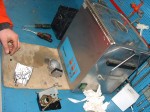Gedemonteerde carburateur